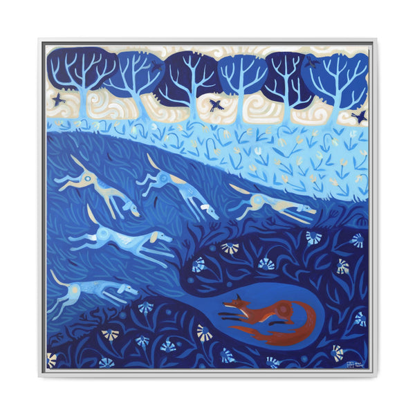 Fox Hunt in Blue