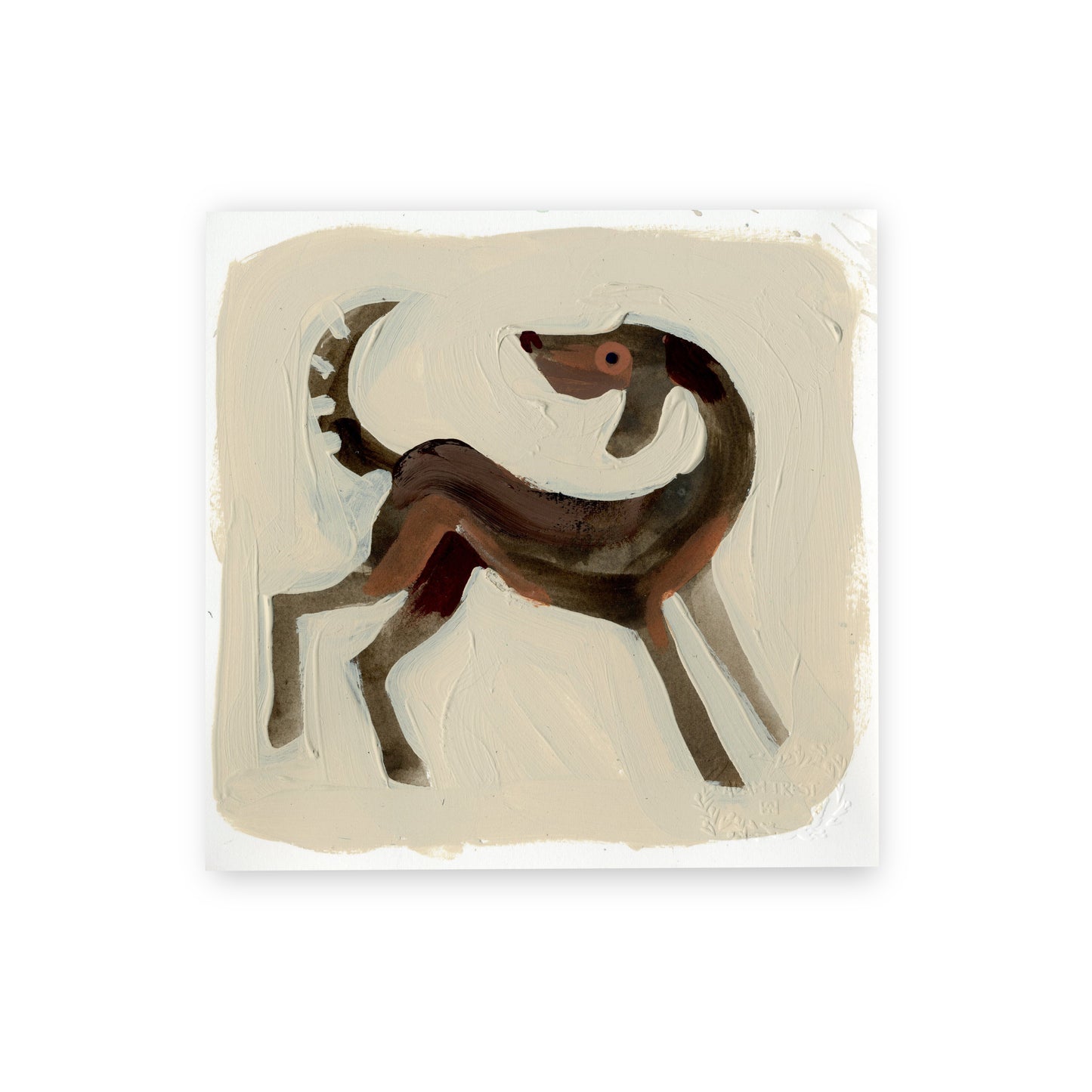 Dog I Study 6x6