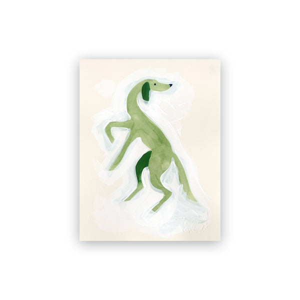 Vertical Dog Study Up 7x9