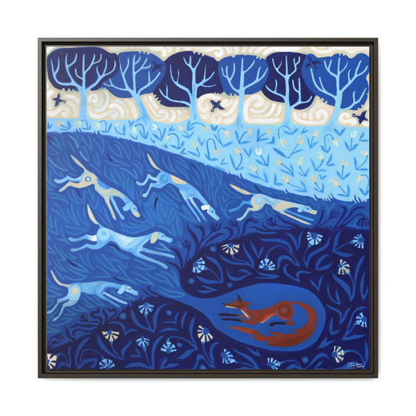 Fox Hunt in Blue