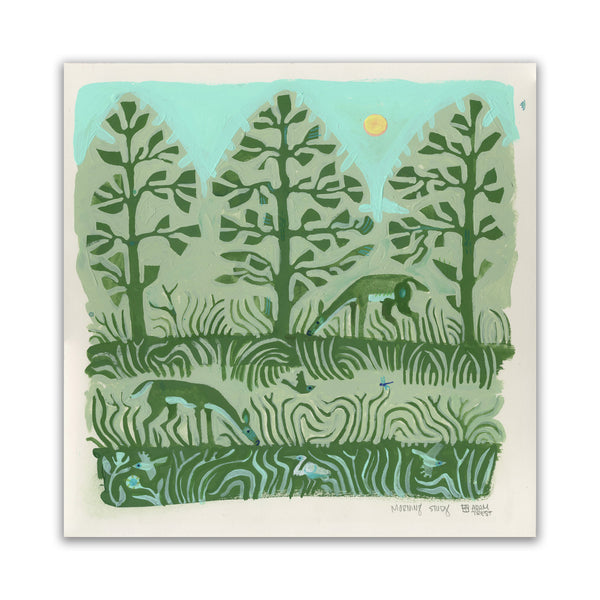 12x12 Morning Study
