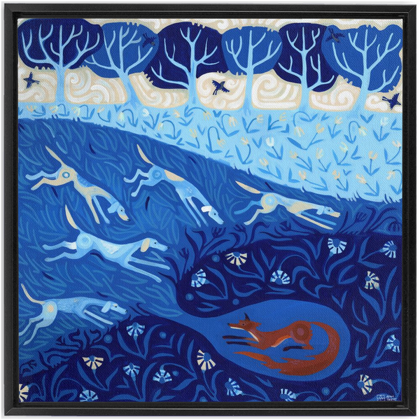 Fox Hunt in Blue