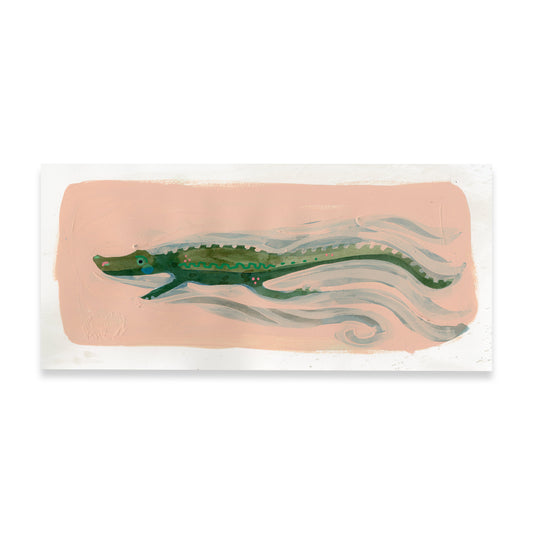 Alligator Study III  6.5"x14"