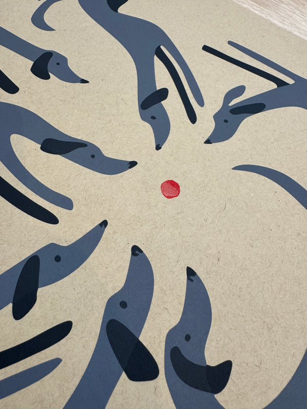 Pursuit Serigraph