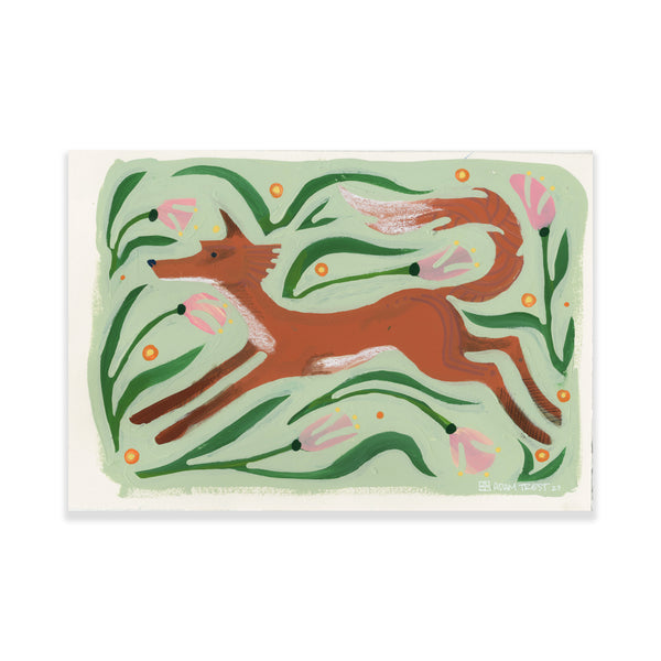 Fox in the Meadow - 10x14