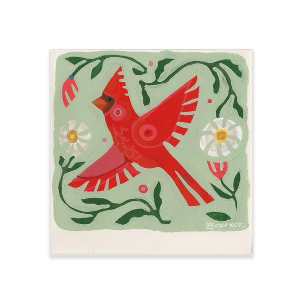 Garden Cardinal I - 10x10