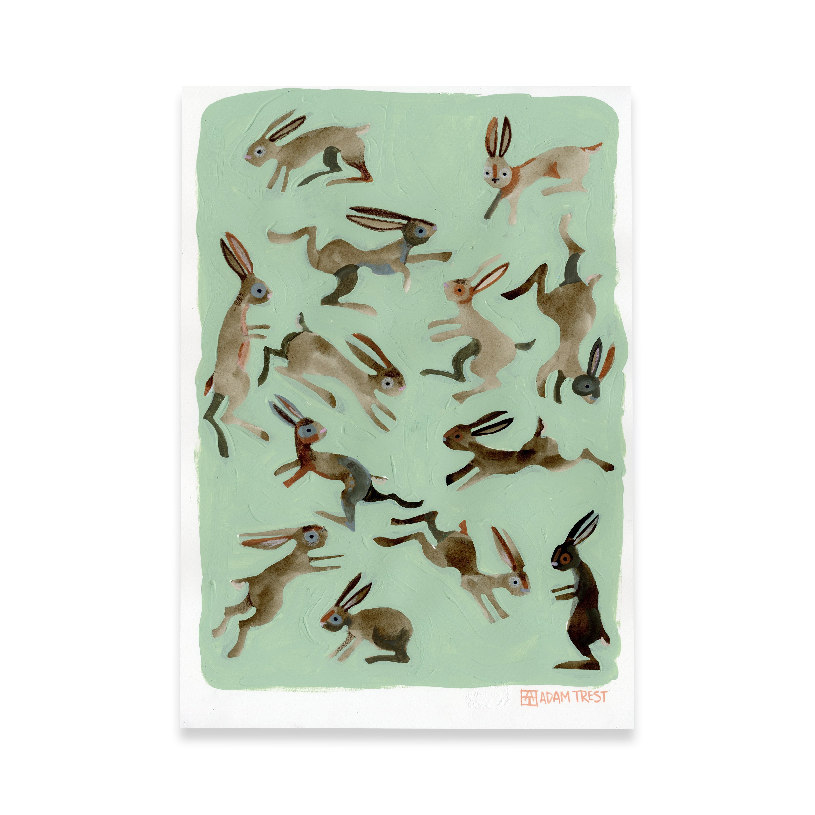 Rabbit Study 14x20 – Adam Trest Studio