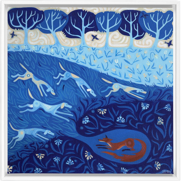 Fox Hunt in Blue