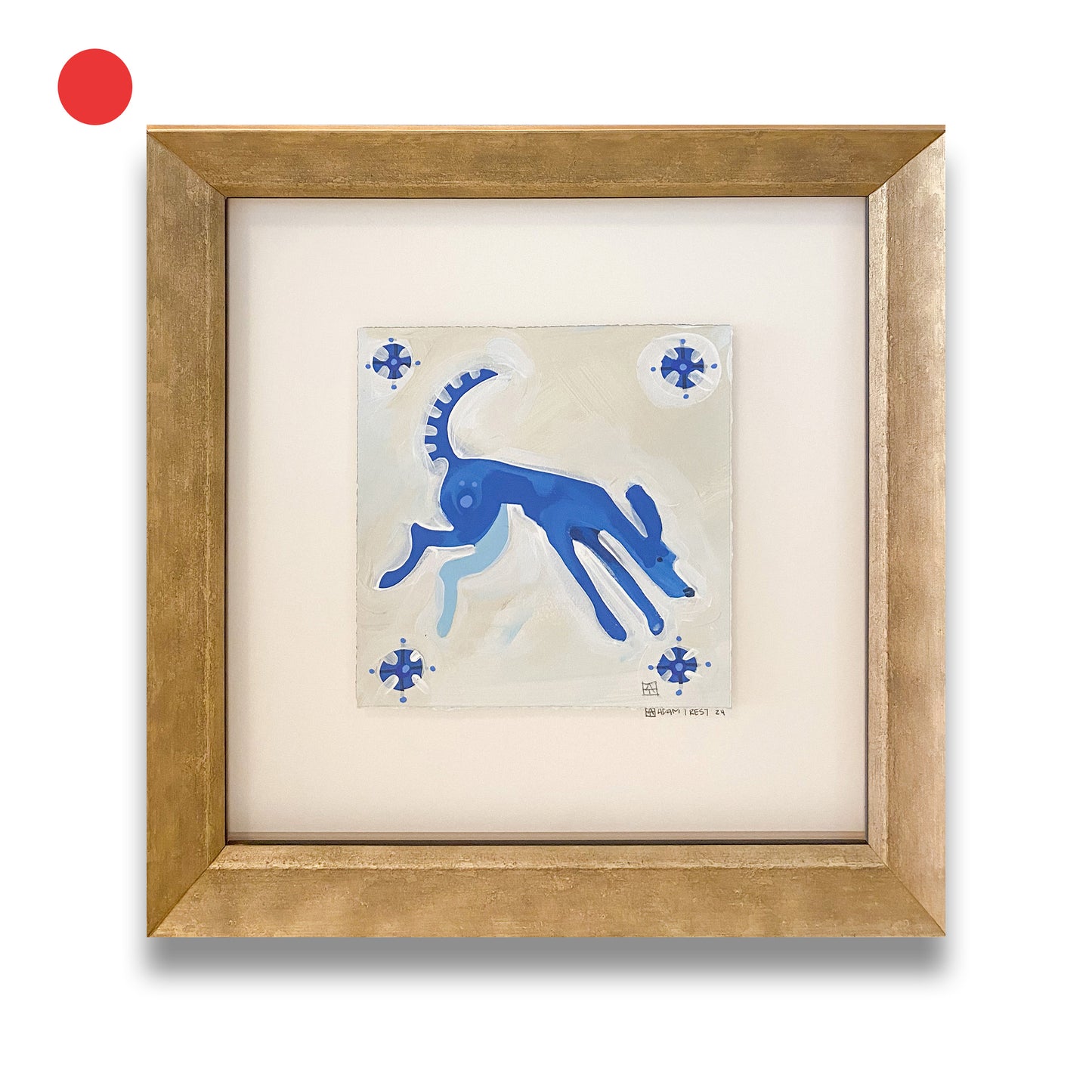 Leaping Dog Tile